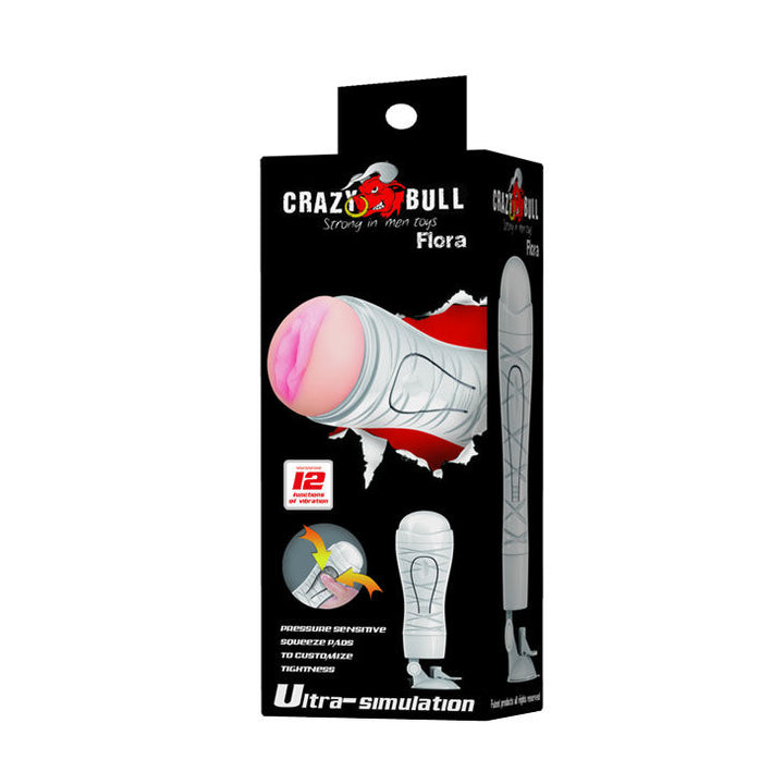 Masturbador Usb Vibração CrazyBull Flora