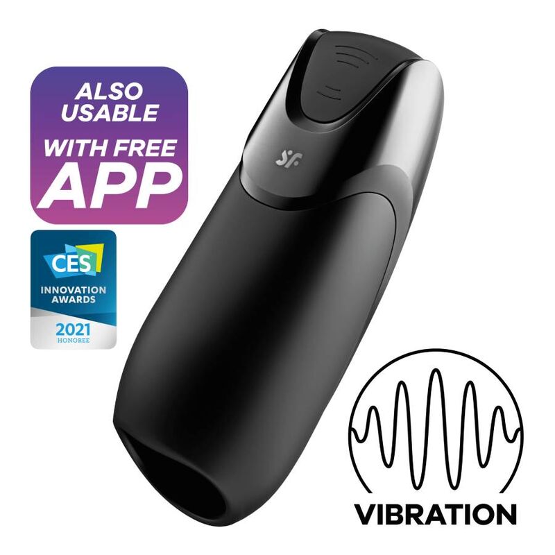 Masturbador Usb Vibração Satisfyer Men Vibration+ Controlo Remoto App