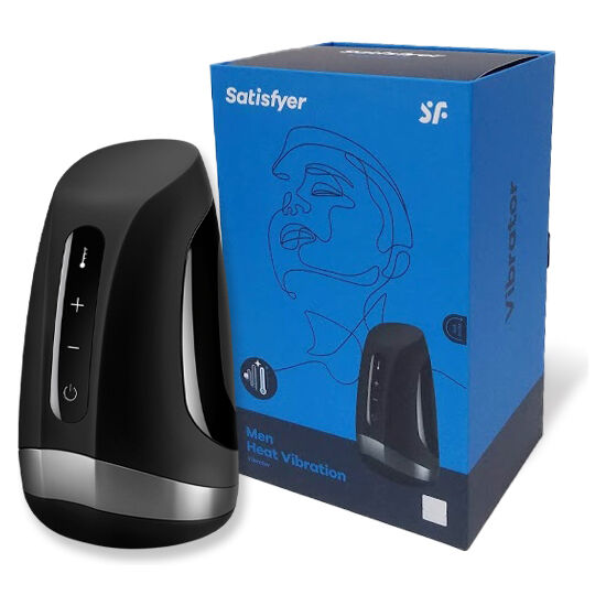Masturbador Usb Vibração e Aquecimento Satisfyer Men Heat Vibration