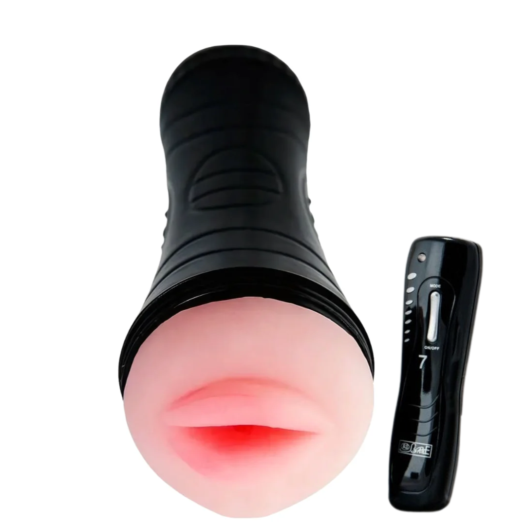 Masturbador Vibração Pilhas Baile Boca