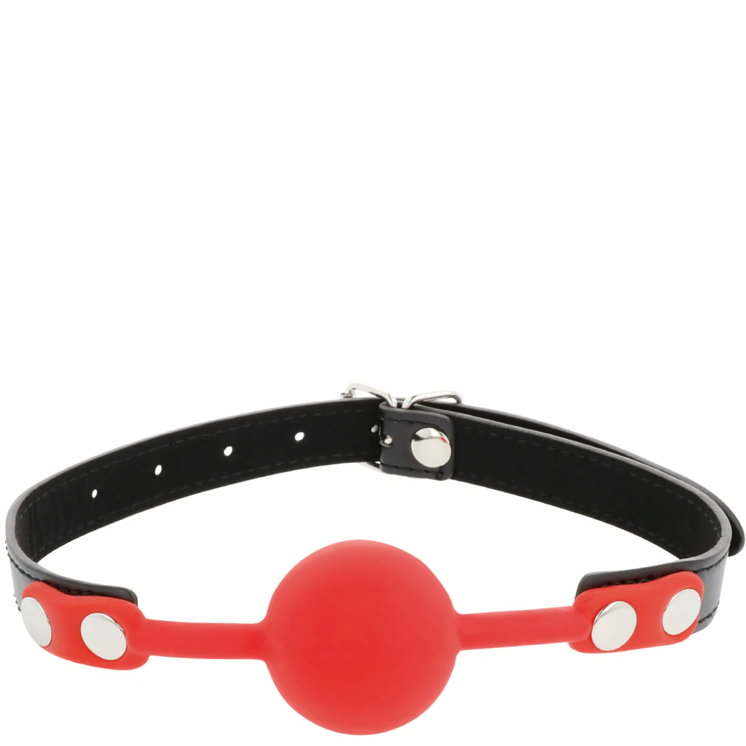 Mordaça Fechada Darkness Vermelho