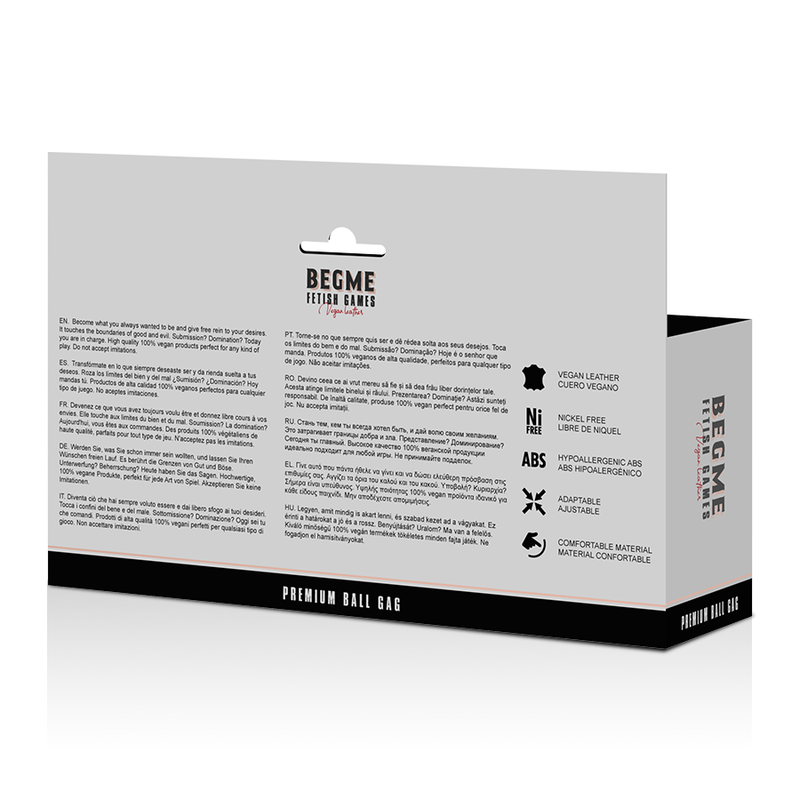 Mordaça Respirável Begme Black Edition