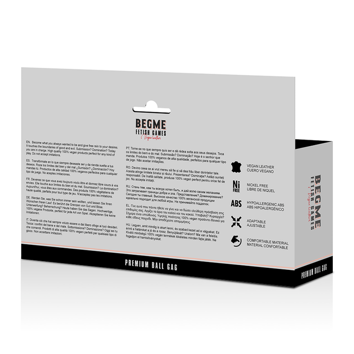 Mordaça Respirável Begme Black Edition