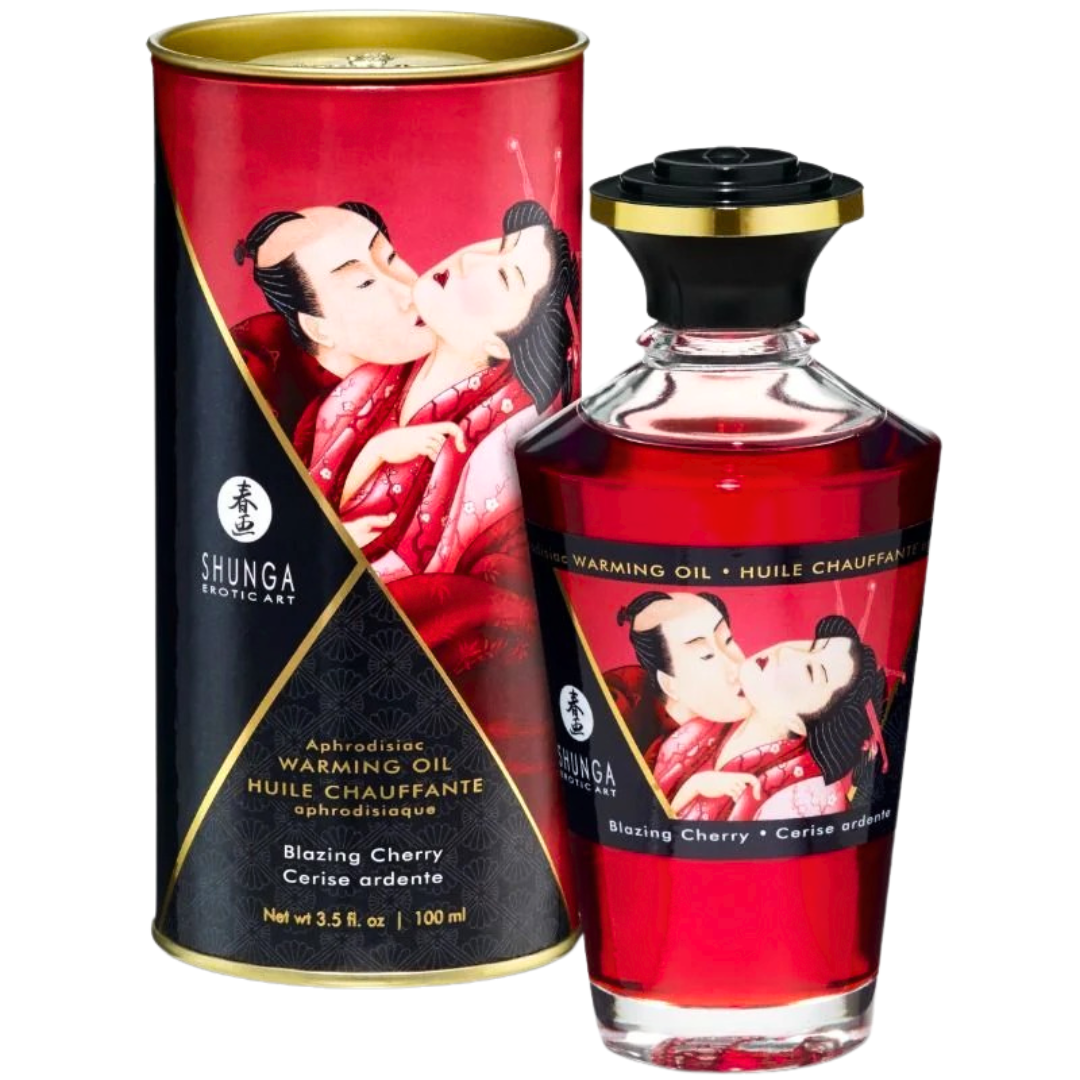Óleo Massagem Shunga Sabor Cereja 100ml