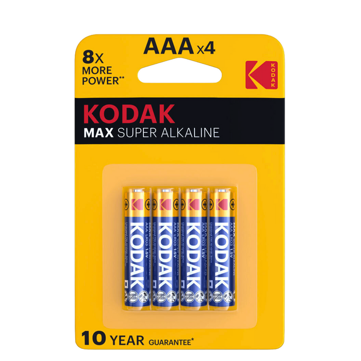 Pilhas Kodak Alcalinas AAA 4 Un
