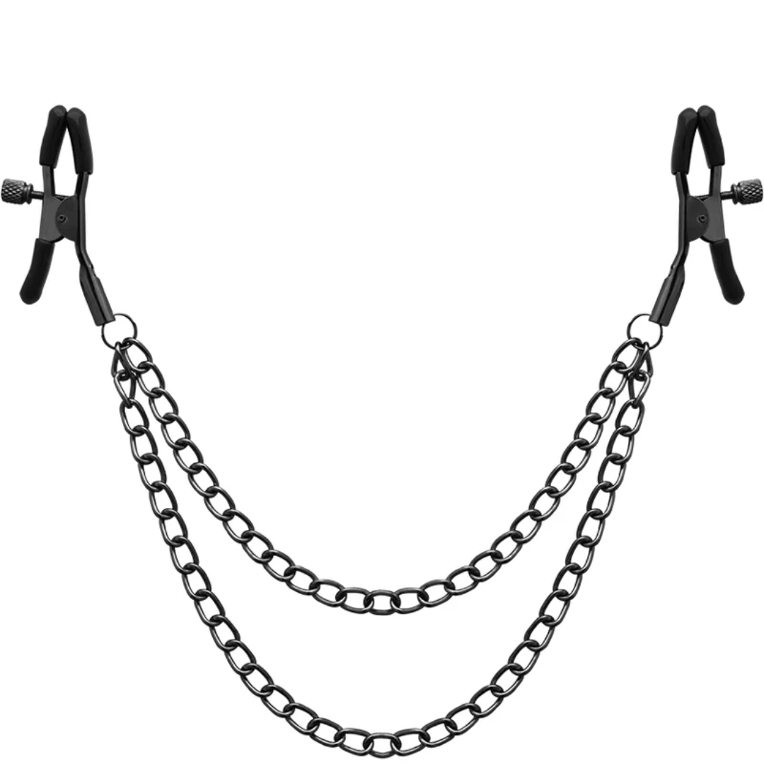 Pinças Mamilos Corrente Dupla Begme Red Edition