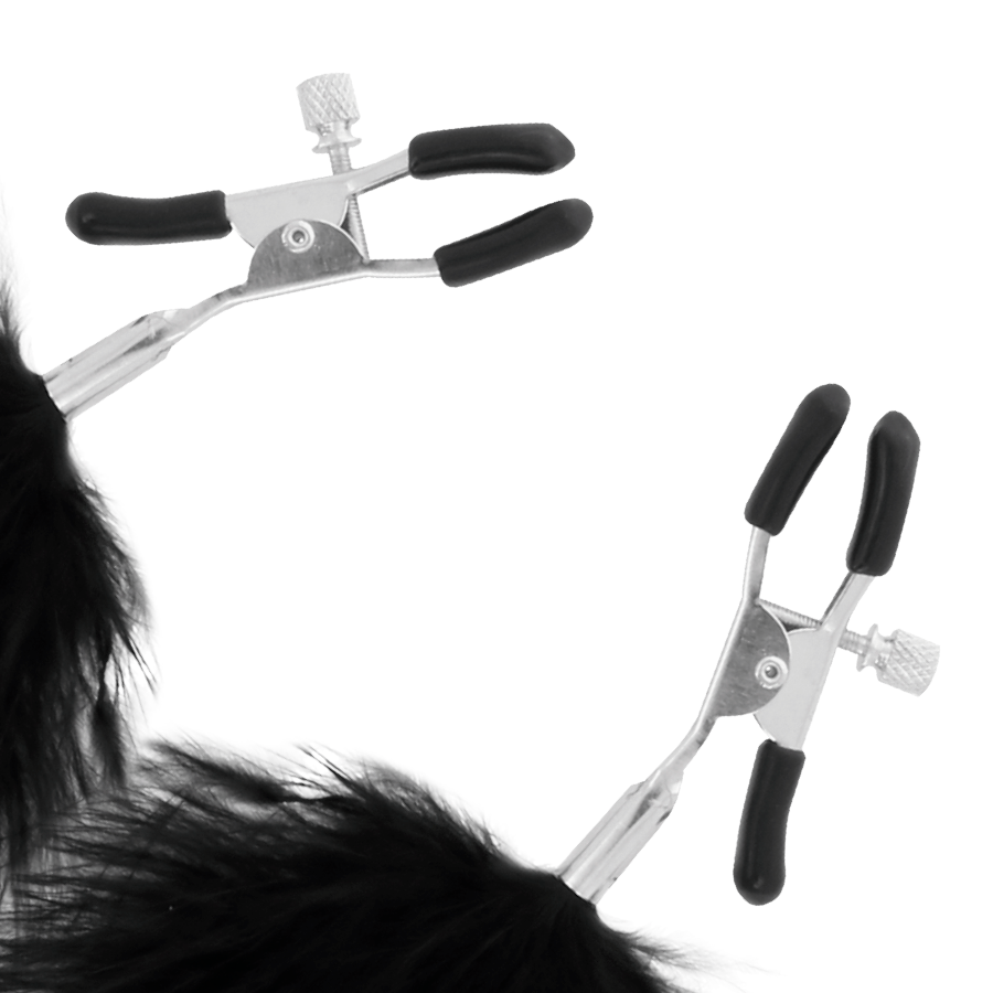 Pinças Mamilos Pluma Darkness