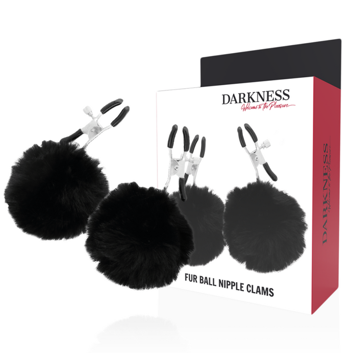 Pinças Mamilos Pompom Darkness