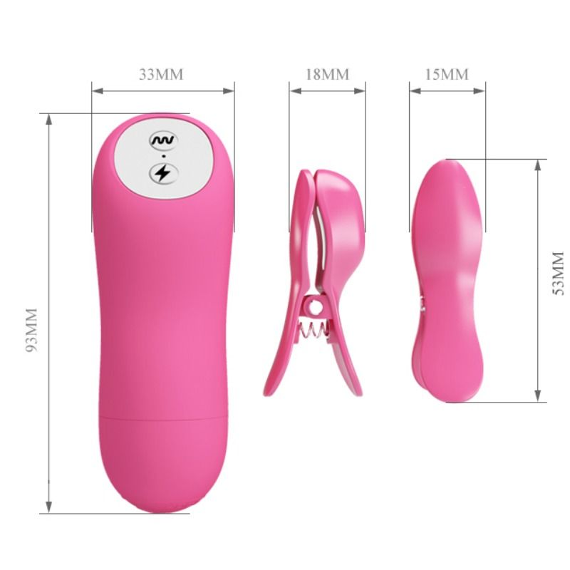 Pinças Vibração e Electro-Choque Pilhas Romantic Wave