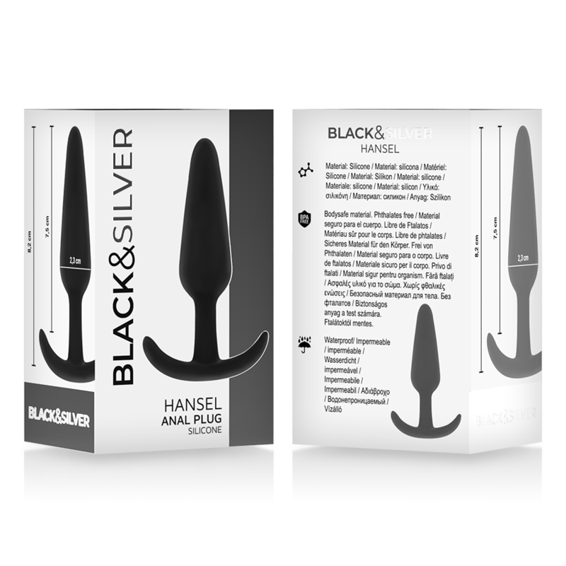Plug Anal Black&Silver Hansel