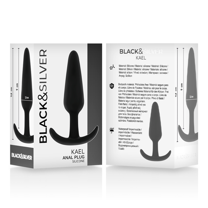 Plug Anal Black&Silver Kael