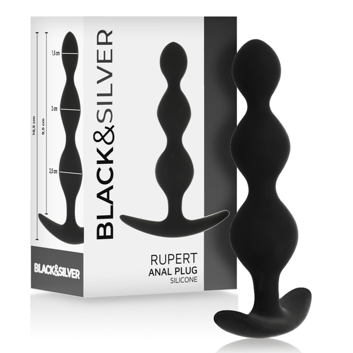 Plug Anal Black&Silver Rupert