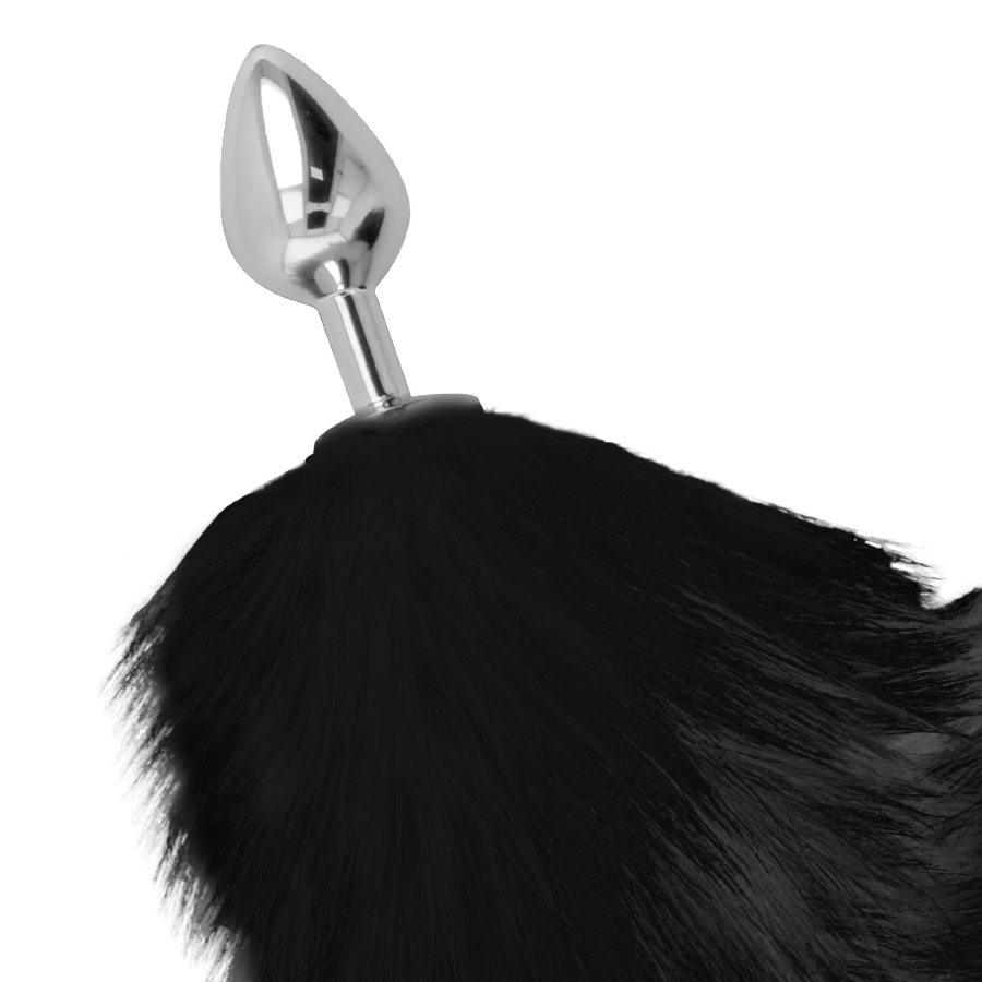 Plug Anal Fantasia Cauda Rapoza Darkness Preto