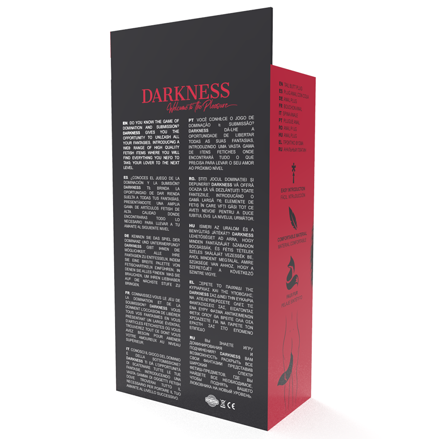 Plug Anal Fantasia Cauda Rapoza Darkness Preto