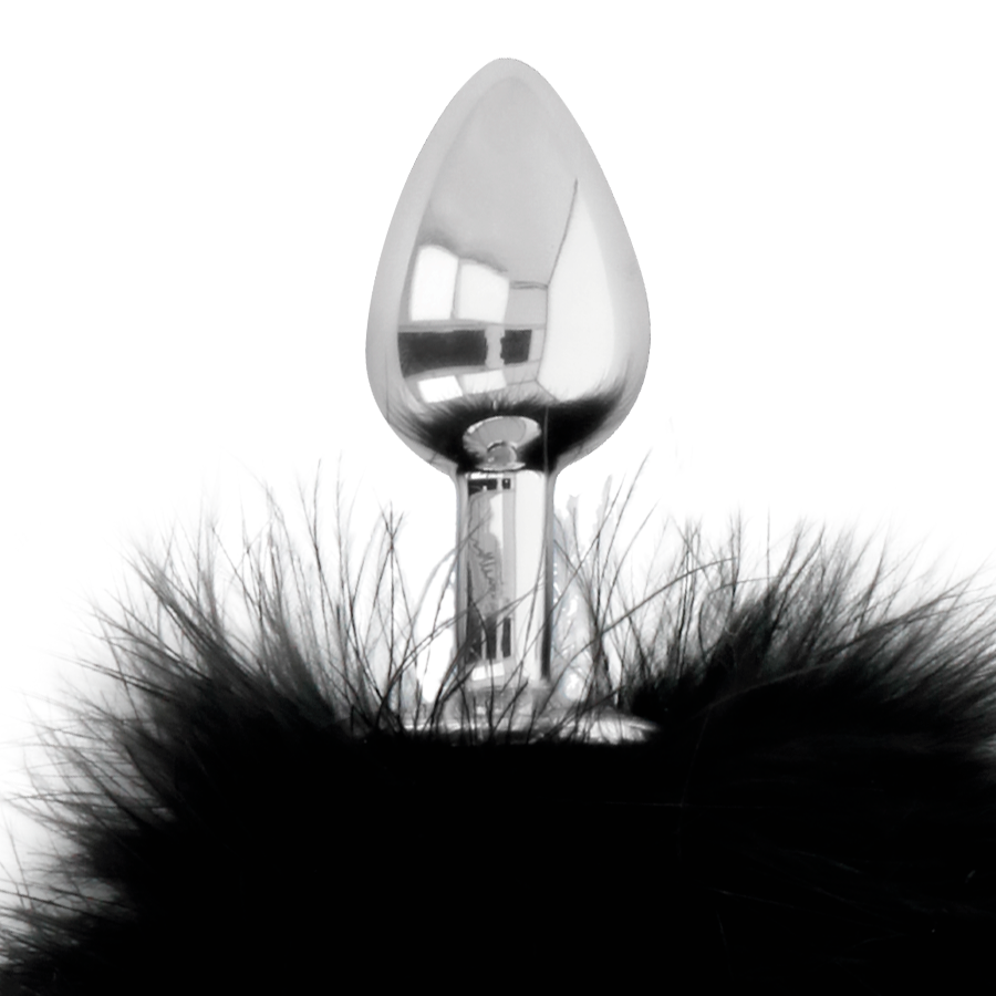 Plug Anal Fantasia Pompom Darkness Preto