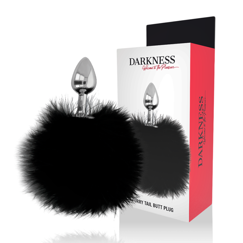 Plug Anal Fantasia Pompom Darkness Preto