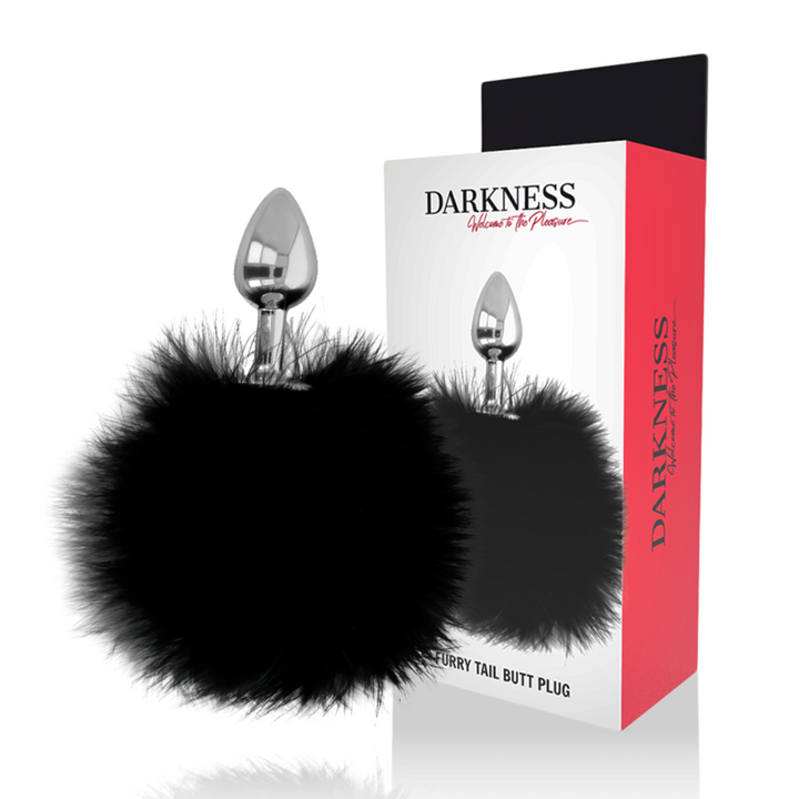 Plug Anal Fantasia Pompom Darkness Preto