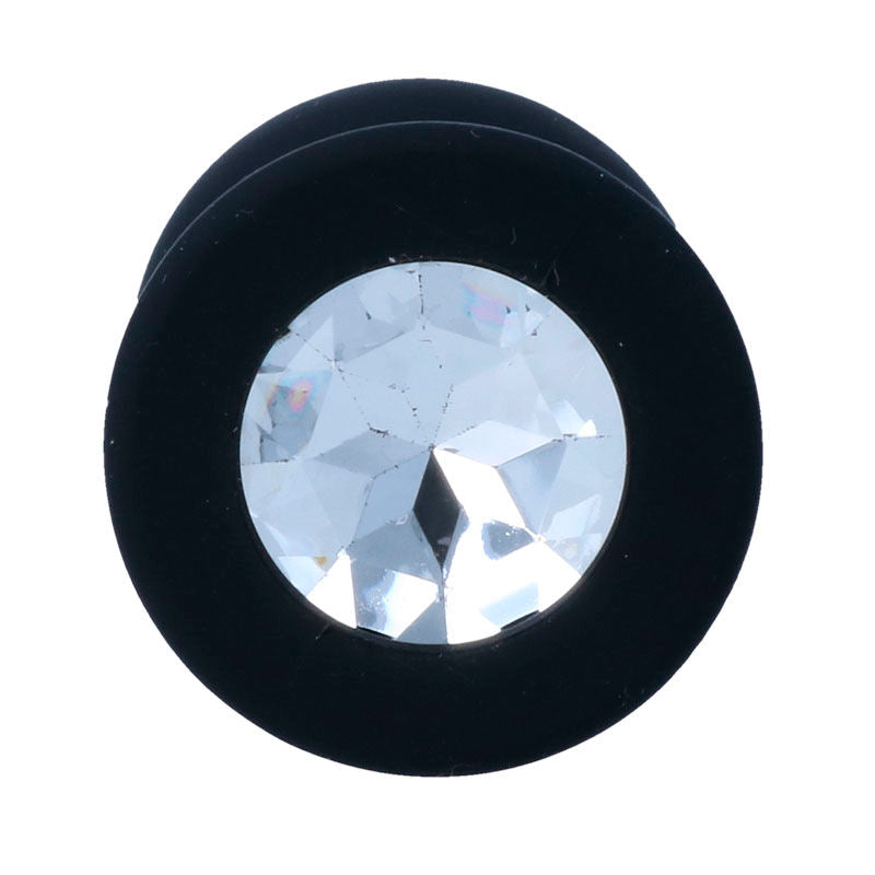 Plug Anal Jóia Silicone Intense Preto M