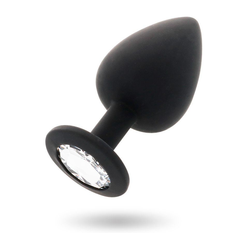 Plug Anal Jóia Silicone Intense Preto S