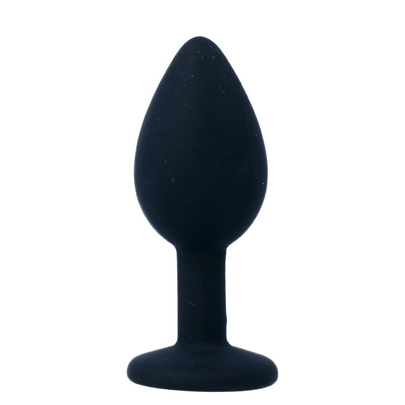Plug Anal Jóia Silicone Intense Preto S