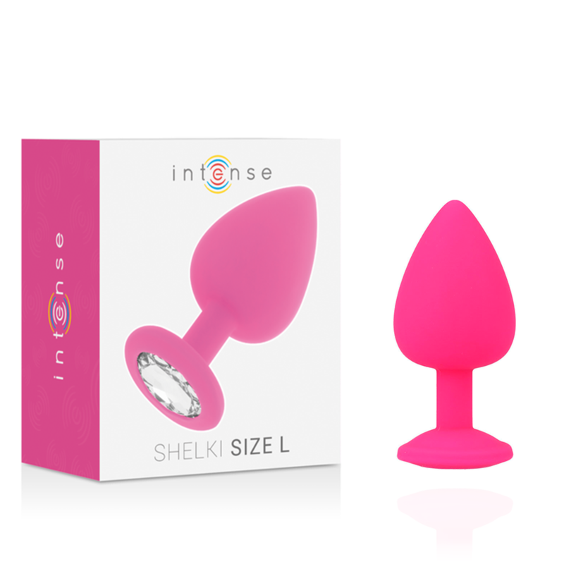 Plug Anal Jóia Silicone Intense Rosa L