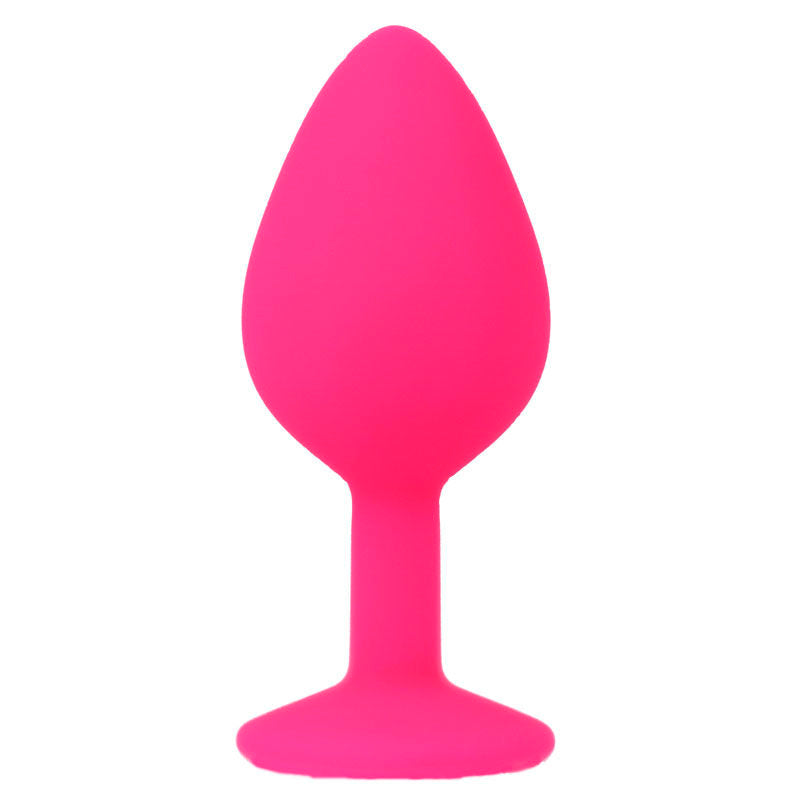 Plug Anal Jóia Silicone Intense Rosa M