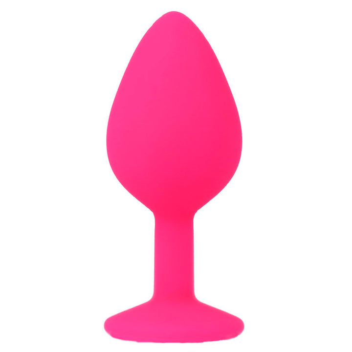 Plug Anal Jóia Silicone Intense Rosa M