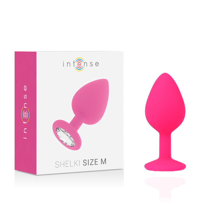 Plug Anal Jóia Silicone Intense Rosa M