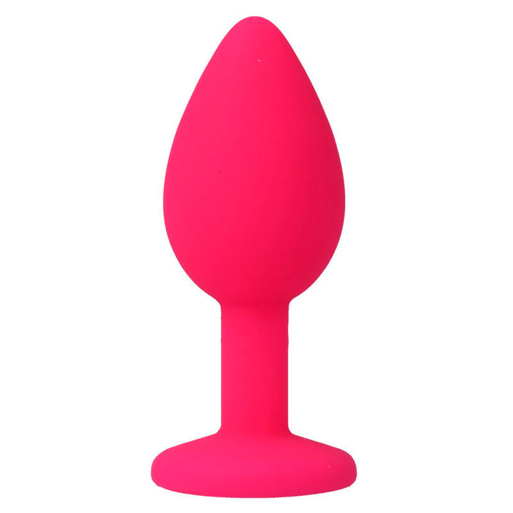 Plug Anal Jóia Silicone Intense Rosa S