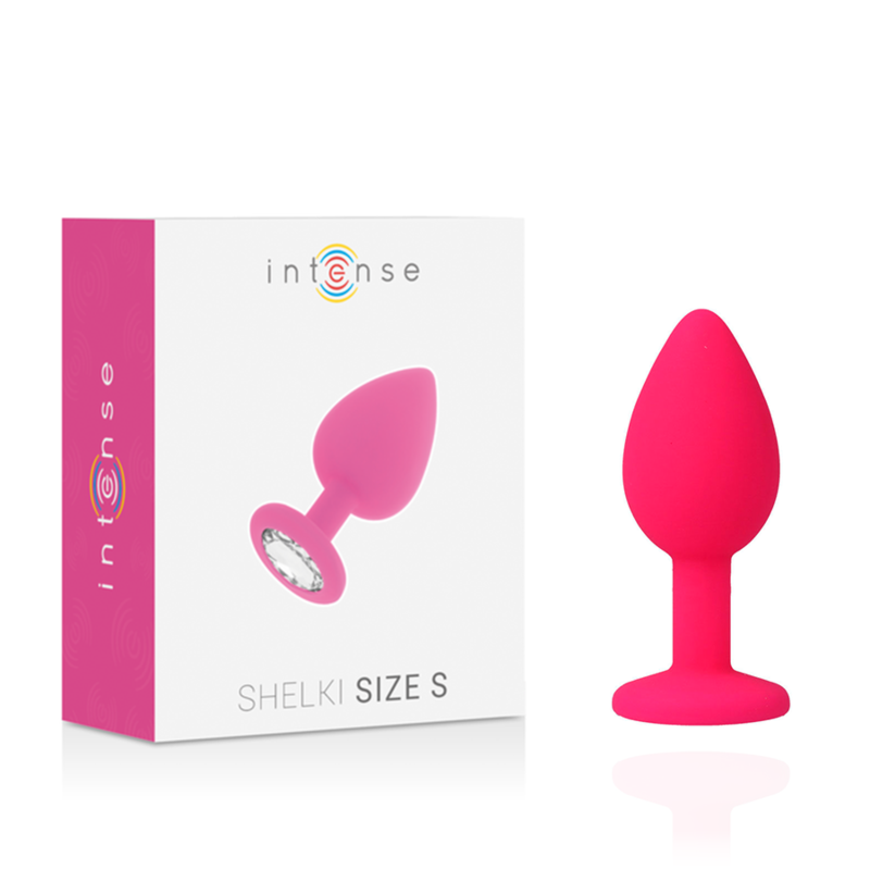 Plug Anal Jóia Silicone Intense Rosa S