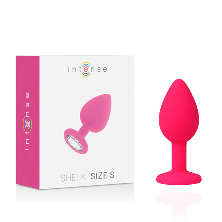 Plug Anal Jóia Silicone Intense Rosa S
