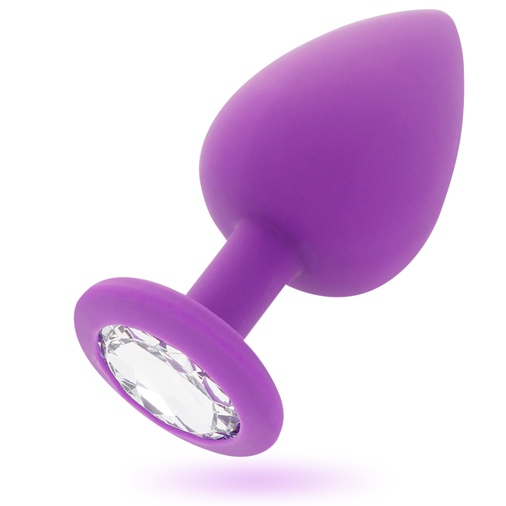 Plug Anal Jóia Silicone Intense Roxo L