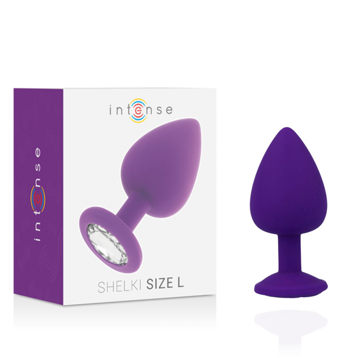 Plug Anal Jóia Silicone Intense Roxo L