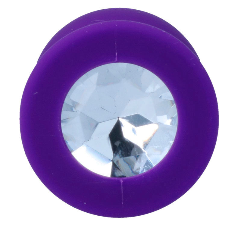 Plug Anal Jóia Silicone Intense Roxo M