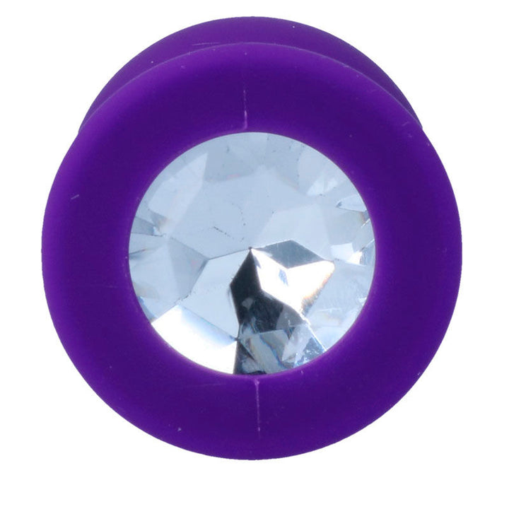 Plug Anal Jóia Silicone Intense Roxo M