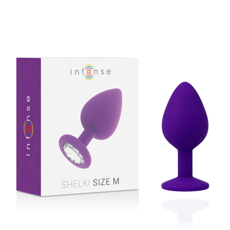 Plug Anal Jóia Silicone Intense Roxo M