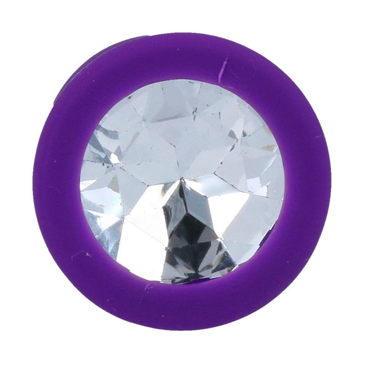 Plug Anal Jóia Silicone Intense Roxo S