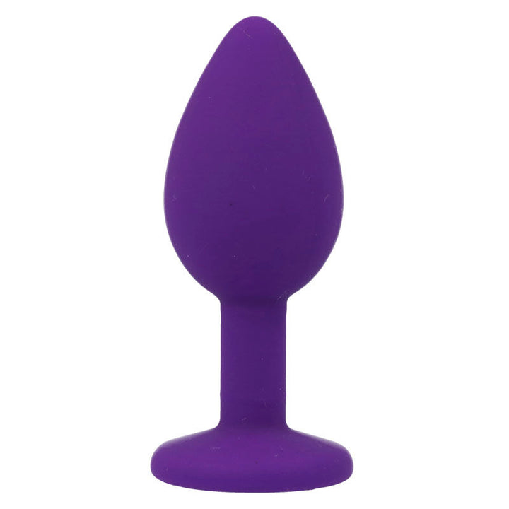 Plug Anal Jóia Silicone Intense Roxo S
