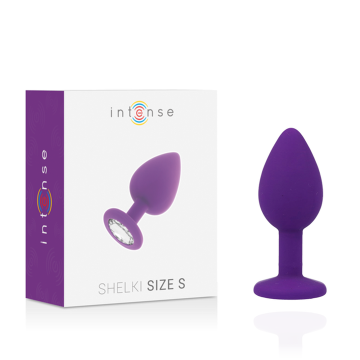 Plug Anal Jóia Silicone Intense Roxo S