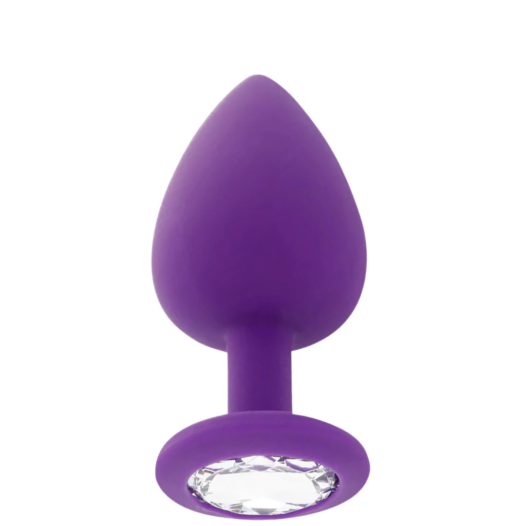 Plug Anal Jóia Silicone Intense Roxo S