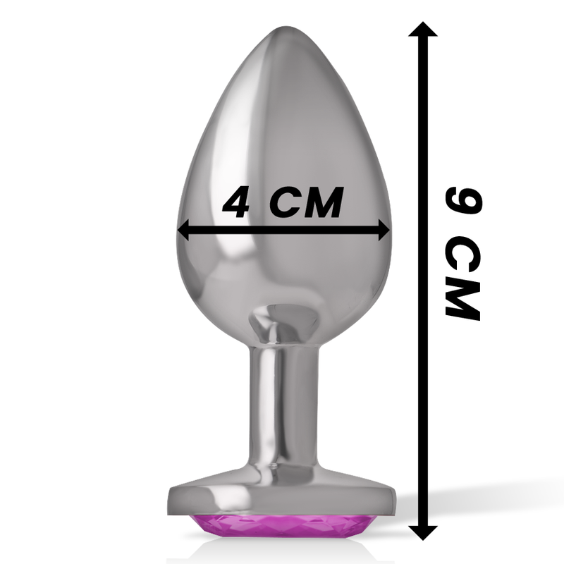 Plug Anal Metal Jóia Intense Coração Rosa L