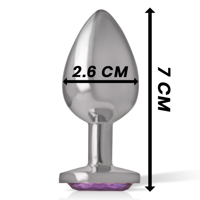 Plug Anal Metal Jóia Intense Lilás S