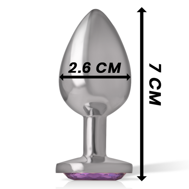 Plug Anal Metal Jóia Intense Lilás S