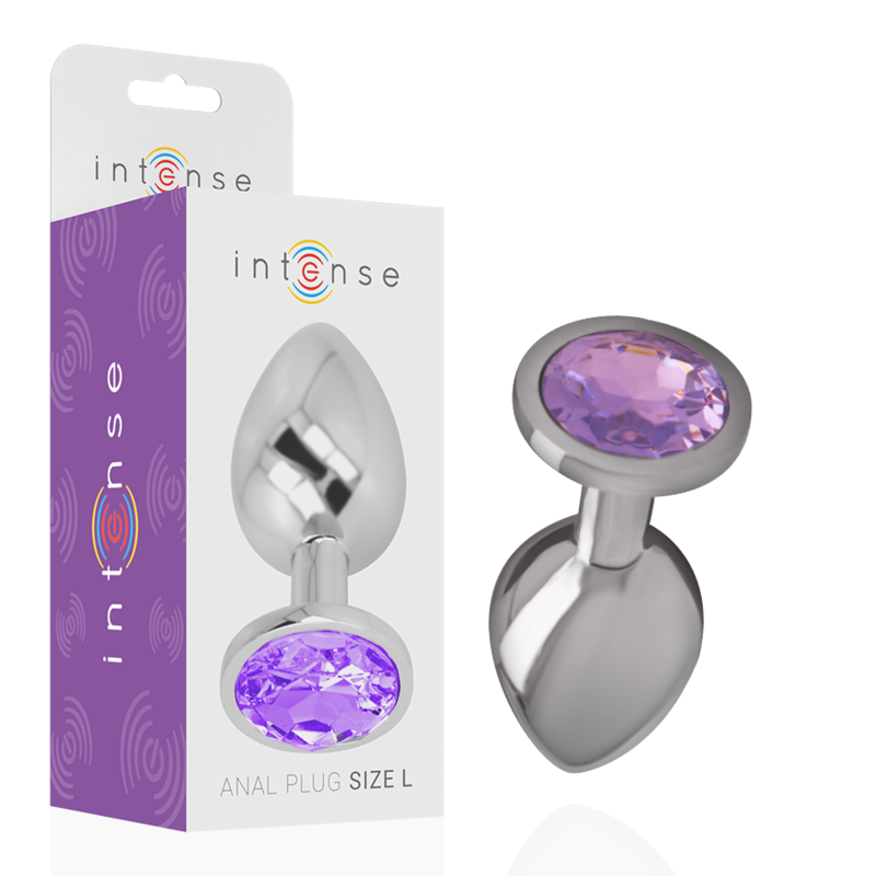 Plug Anal Metal Jóia Intense Lilás S