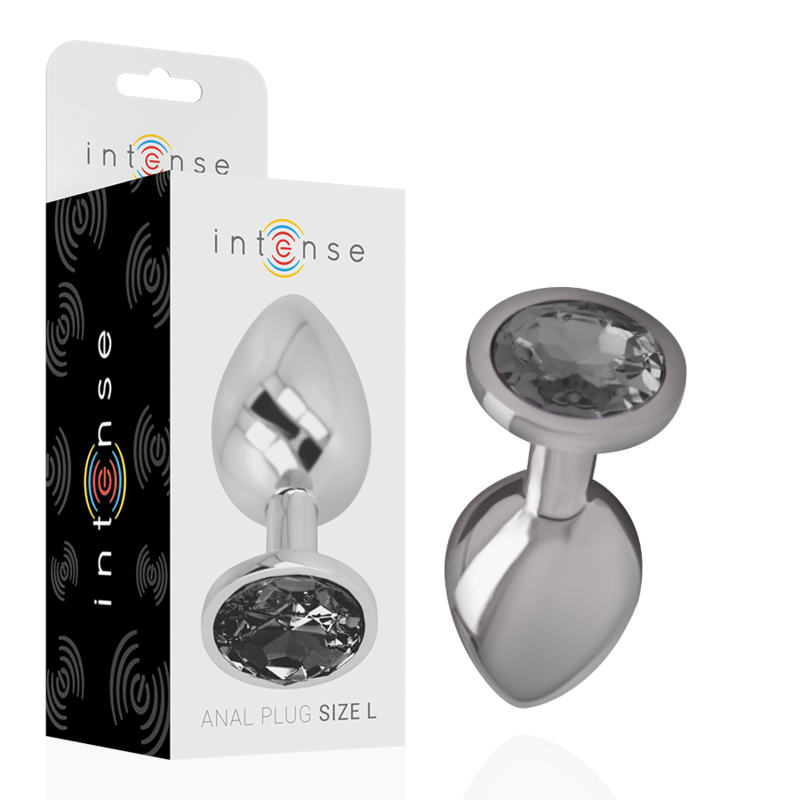 Plug Anal Metal Jóia Intense Preto L