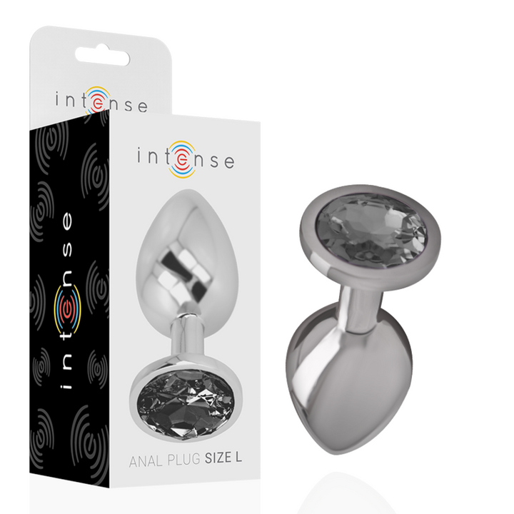 Plug Anal Metal Jóia Intense Preto L