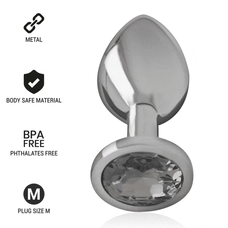 Plug Anal Metal Jóia Intense Preto M