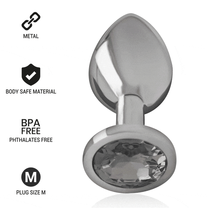 Plug Anal Metal Jóia Intense Preto M