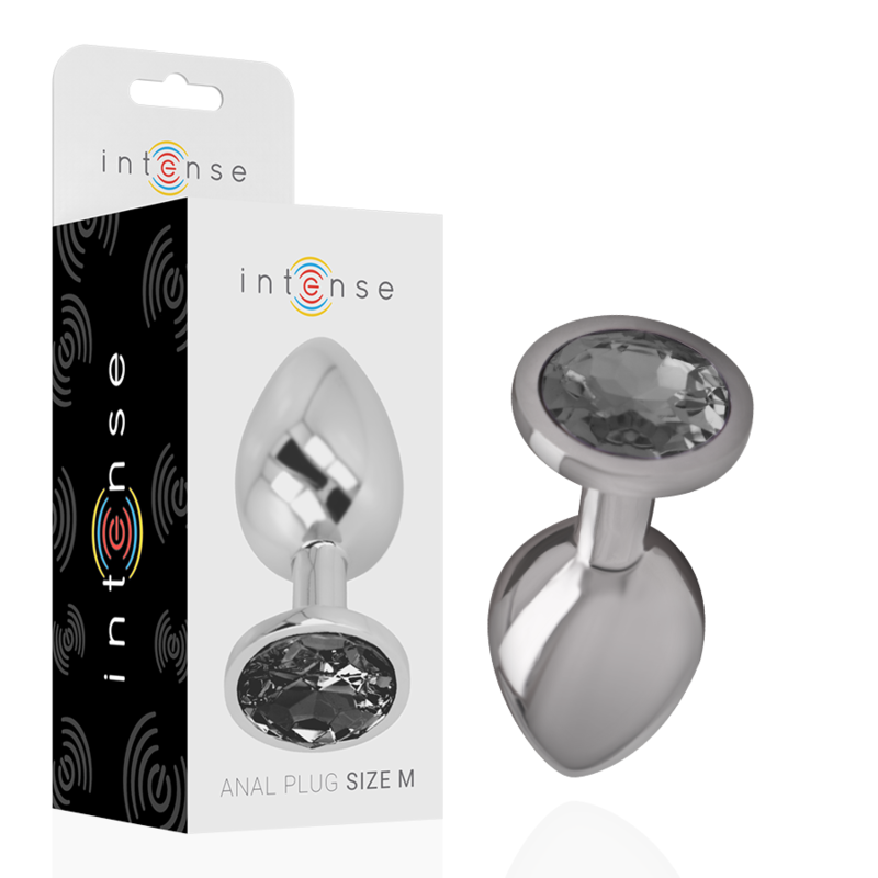 Plug Anal Metal Jóia Intense Preto M