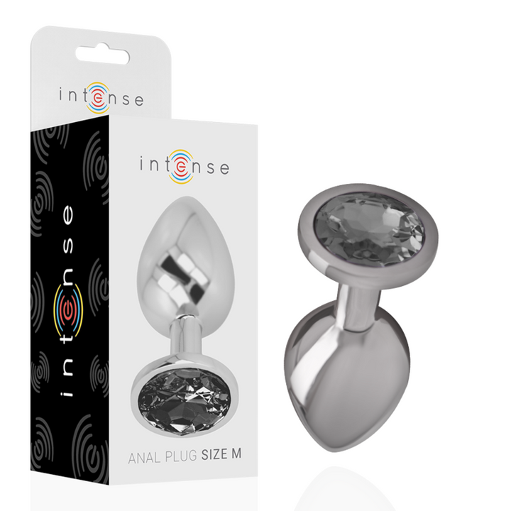 Plug Anal Metal Jóia Intense Preto M